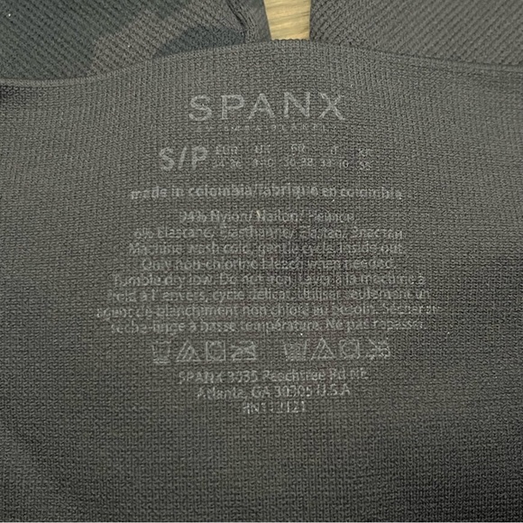 SPANX Black Camo Look At Me Now Seamless Leggings Size Small - Picture 8 of 10